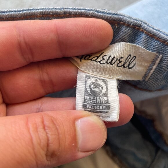 Madewell The Curvy Perfect Vintage Wide-Leg Jean Size 32P Light Blue - Picture 6 of 8